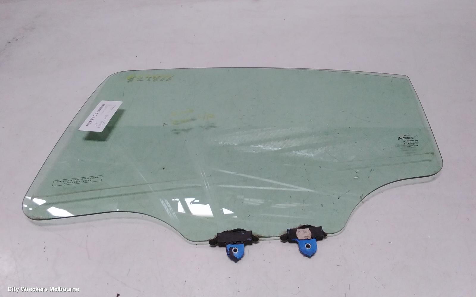 MITSUBISHI 380 LEFT REAR DOOR WINDOW, DB, 09/2005 - 03/2008