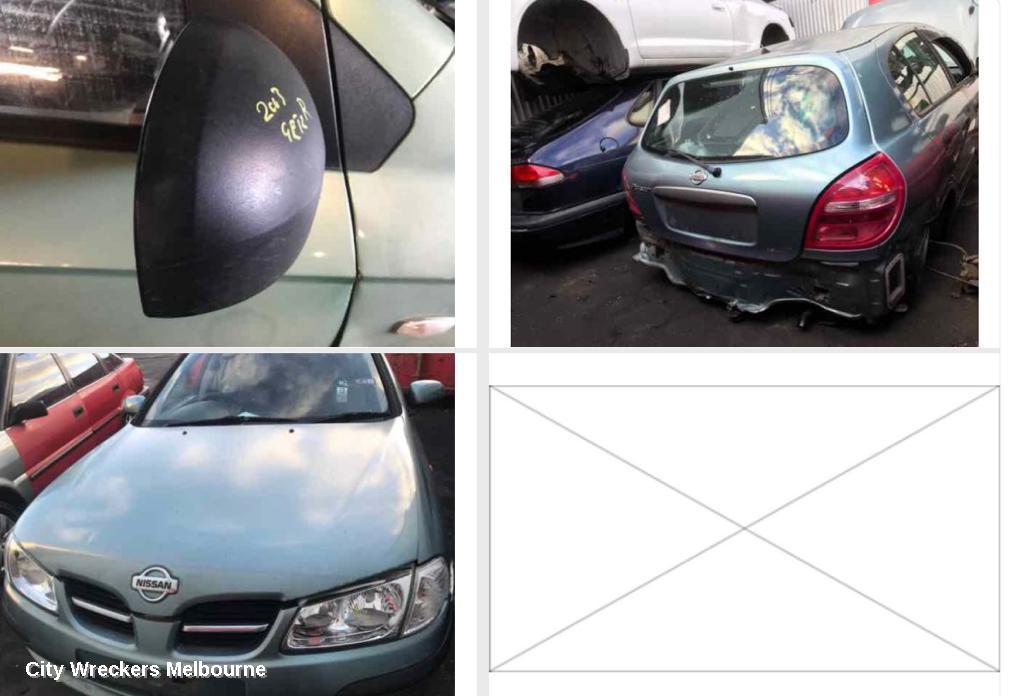 NISSAN PULSAR RIGHT DOOR MIRROR, N16, HATCH, COLOUR CODED, 06/2001 - 12/2005