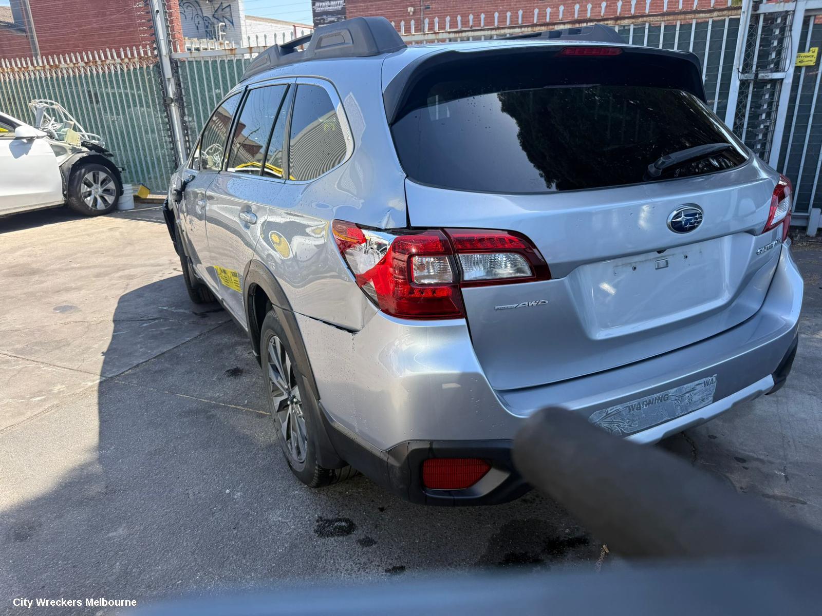 SUBARU OUTBACK FRONT BUMPER, 6TH GEN, W/ PARK SENSOR & H/LAMP WASHER TYPE, 08/2014 - 12/2017