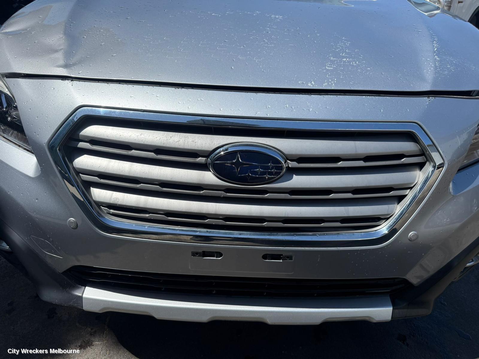 SUBARU OUTBACK FRONT BUMPER, 6TH GEN, W/ PARK SENSOR & H/LAMP WASHER TYPE, 08/2014 - 12/2017
