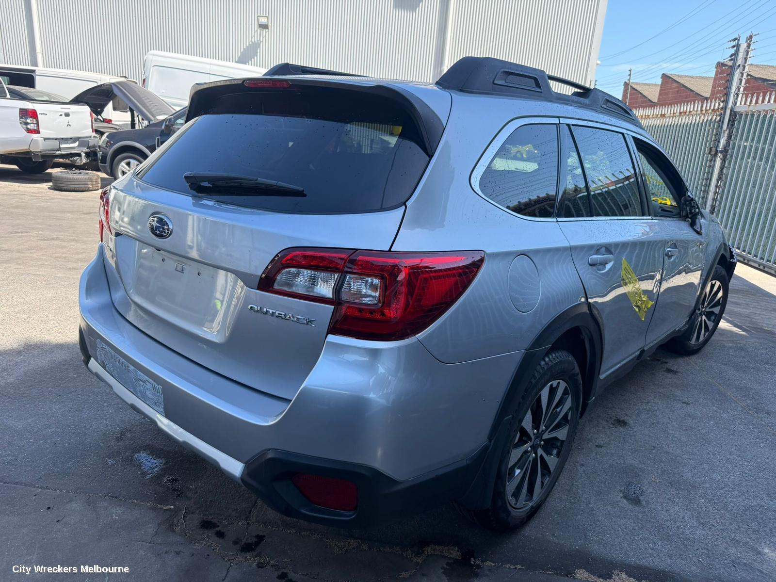 SUBARU OUTBACK FRONT BUMPER, 6TH GEN, W/ PARK SENSOR & H/LAMP WASHER TYPE, 08/2014 - 12/2017
