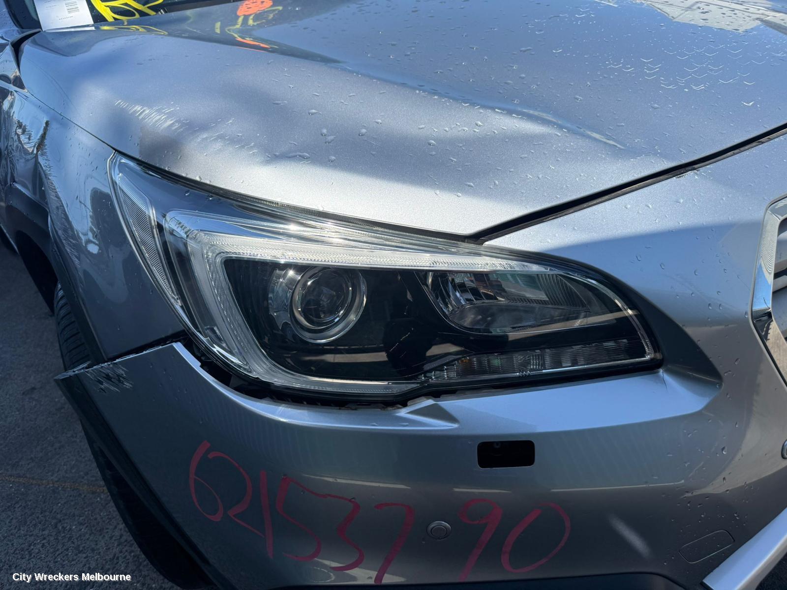 SUBARU OUTBACK FRONT BUMPER, 6TH GEN, W/ PARK SENSOR & H/LAMP WASHER TYPE, 08/2014 - 12/2017