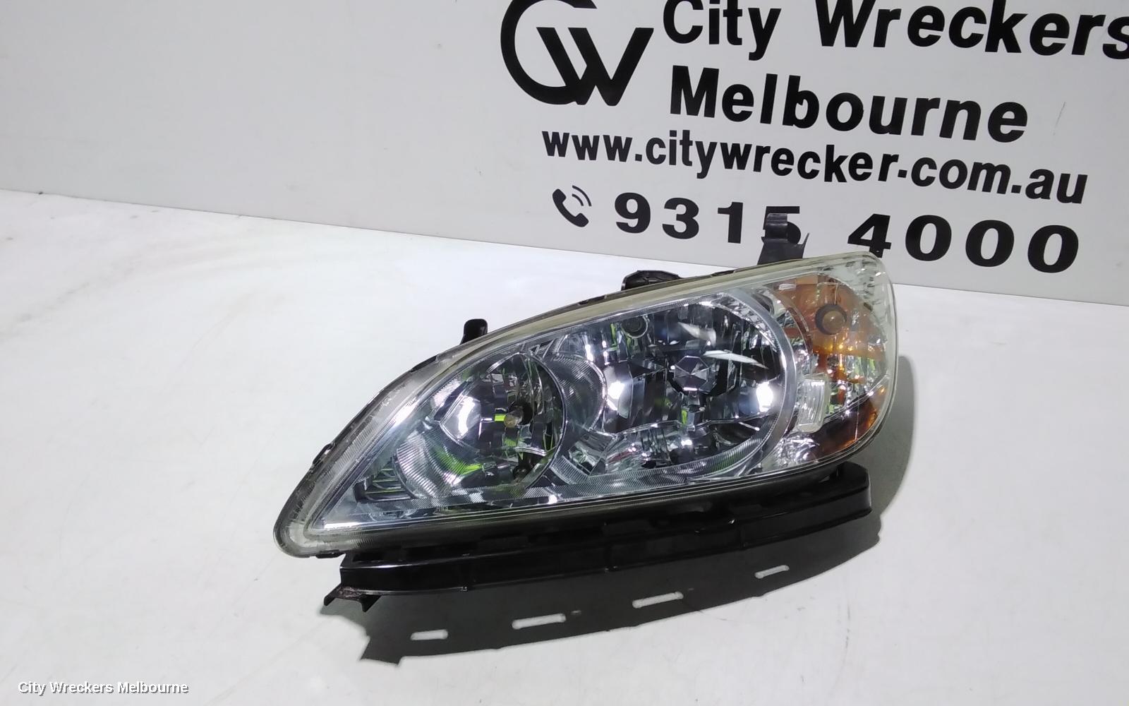 HONDA CIVIC LEFT HEADLAMP, 7TH GEN, SEDAN, 02/2004 - 12/2005 (AUST TYPE)