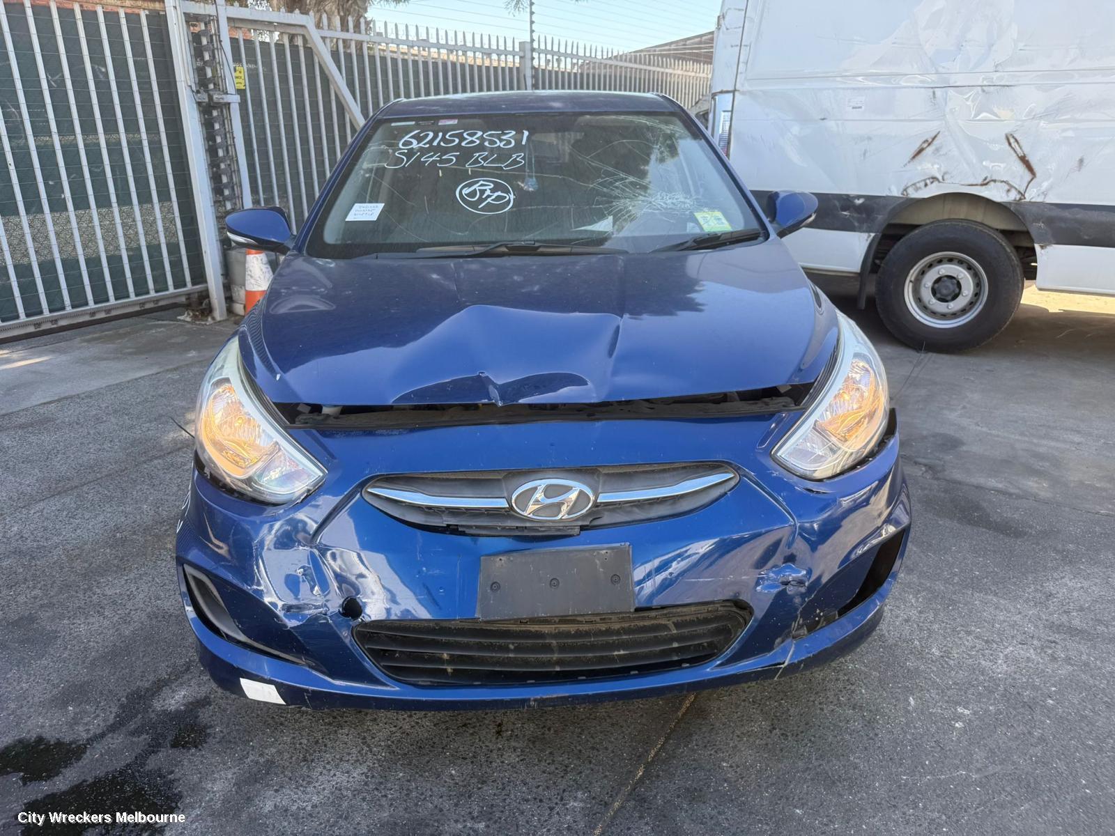 HYUNDAI ACCENT WASHER BOTTLE, RB, HATCH, 05/2011 - 12/2019