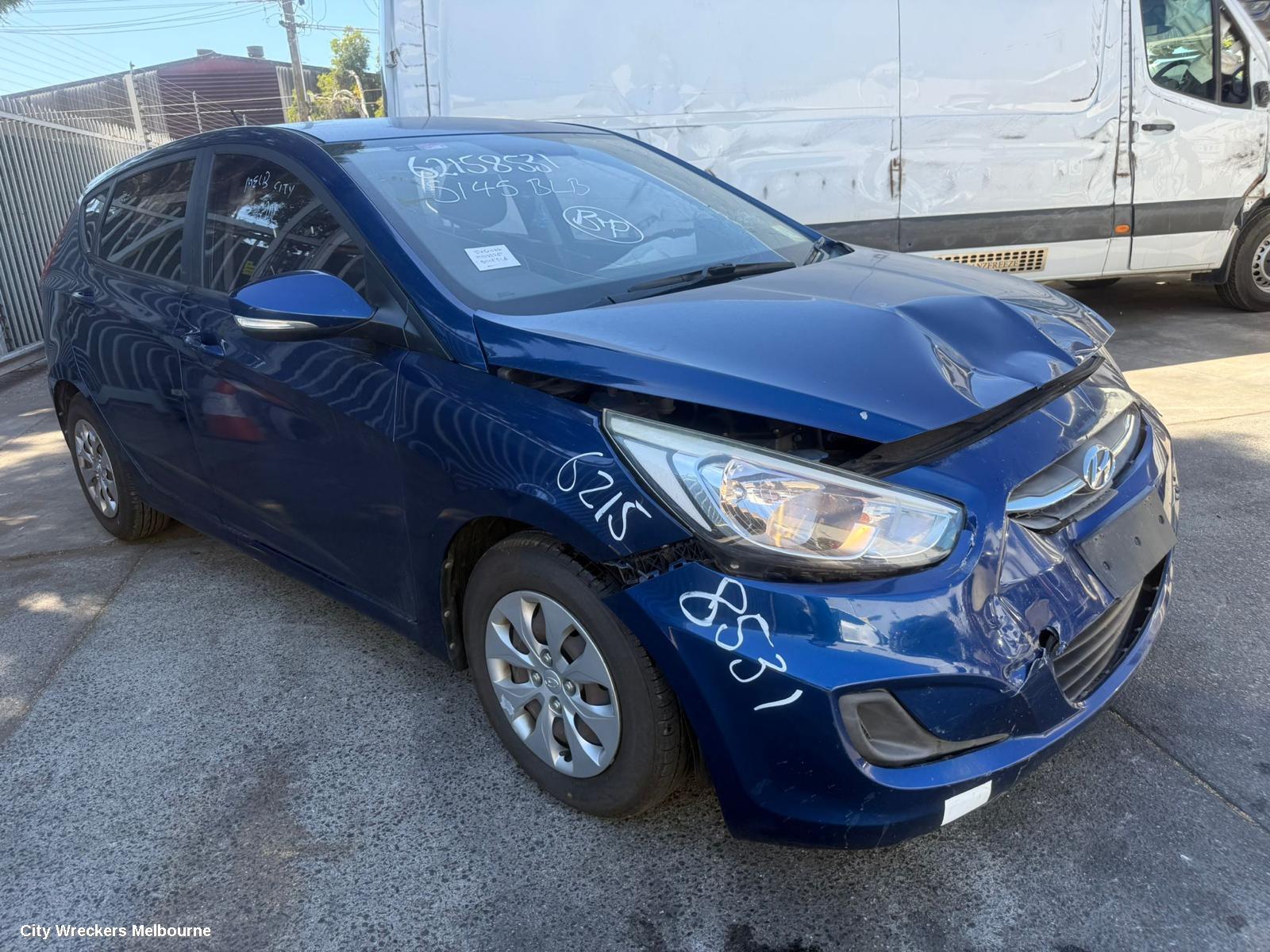 HYUNDAI ACCENT WASHER BOTTLE, RB, HATCH, 05/2011 - 12/2019