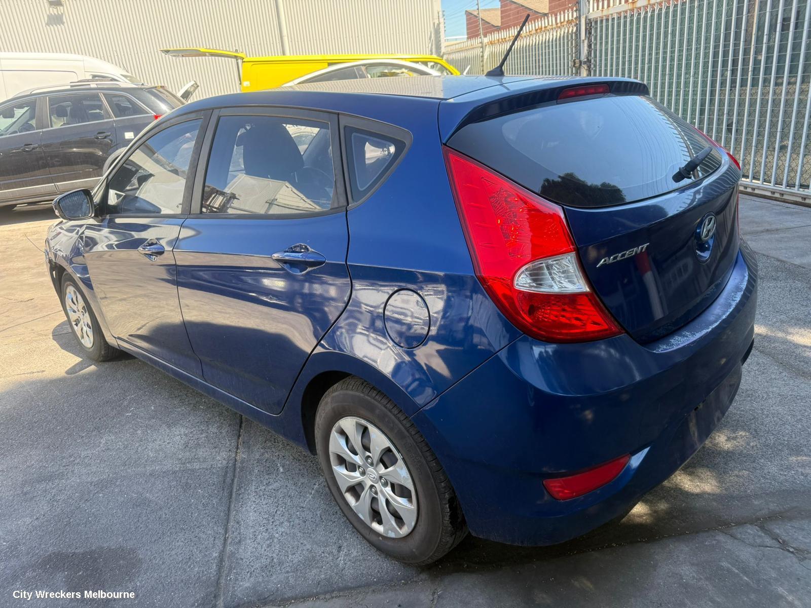 HYUNDAI ACCENT WASHER BOTTLE, RB, HATCH, 05/2011 - 12/2019