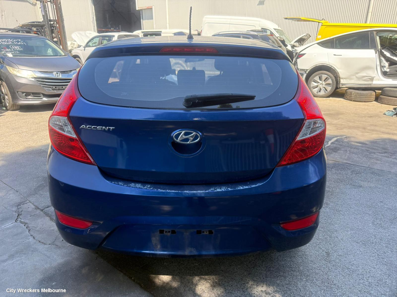 HYUNDAI ACCENT WASHER BOTTLE, RB, HATCH, 05/2011 - 12/2019