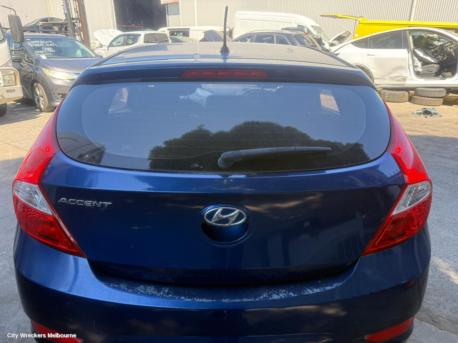 HYUNDAI ACCENT WASHER BOTTLE, RB, HATCH, 05/2011 - 12/2019