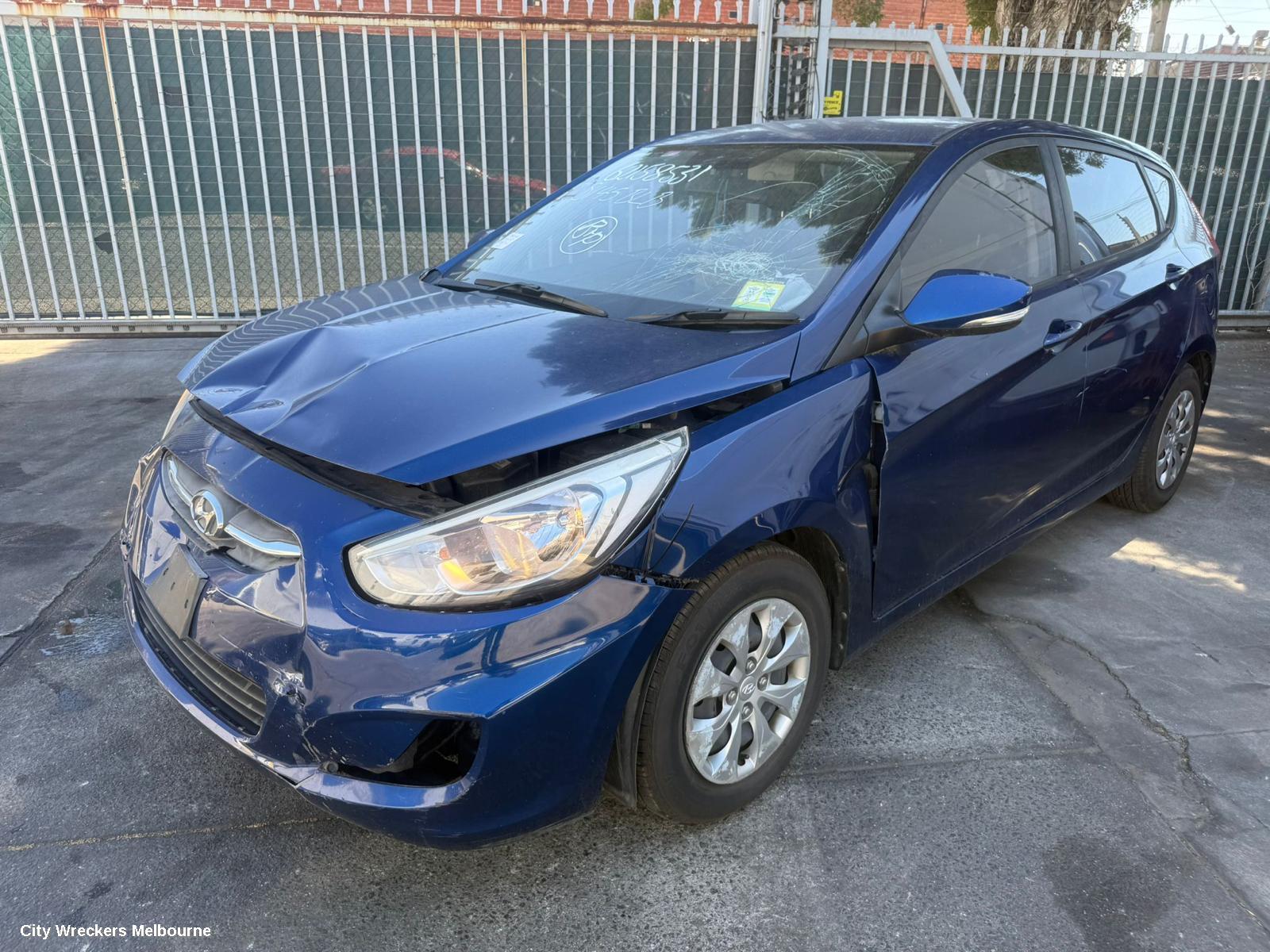 HYUNDAI ACCENT WASHER BOTTLE, RB, HATCH, 05/2011 - 12/2019