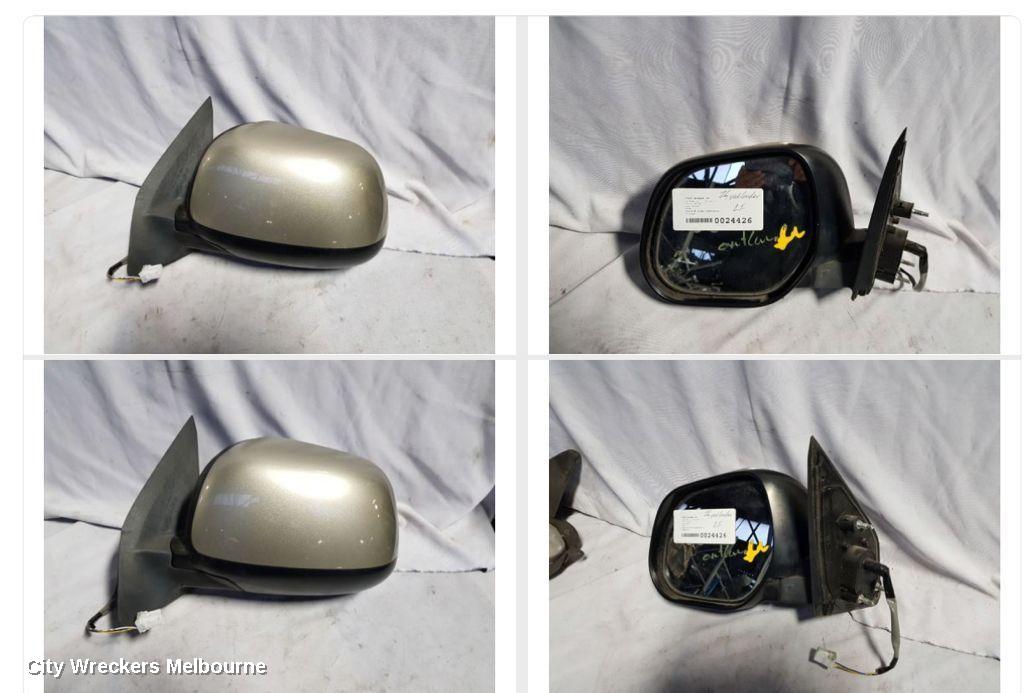 MITSUBISHI OUTLANDER LEFT DOOR MIRROR, ZG, 3 WIRE TYPE, 11/2006 - 09/2009