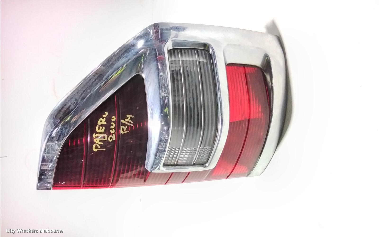 MITSUBISHI PAJERO RIGHT TAILLIGHT, NM, IN BODY, CHROME SURROUND TYPE, 05/2000 - 10/2002