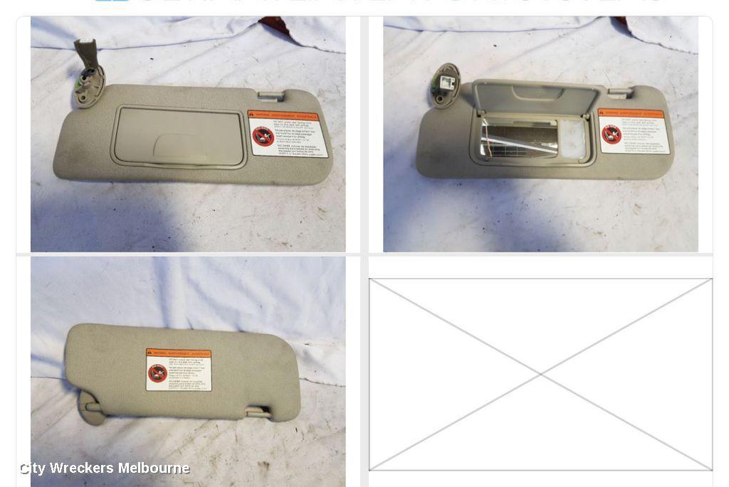 HOLDEN CAPTIVA SUNVISOR, CG, LH SIDE, W/ LIGHT TYPE, 01/2011 - 06/2018