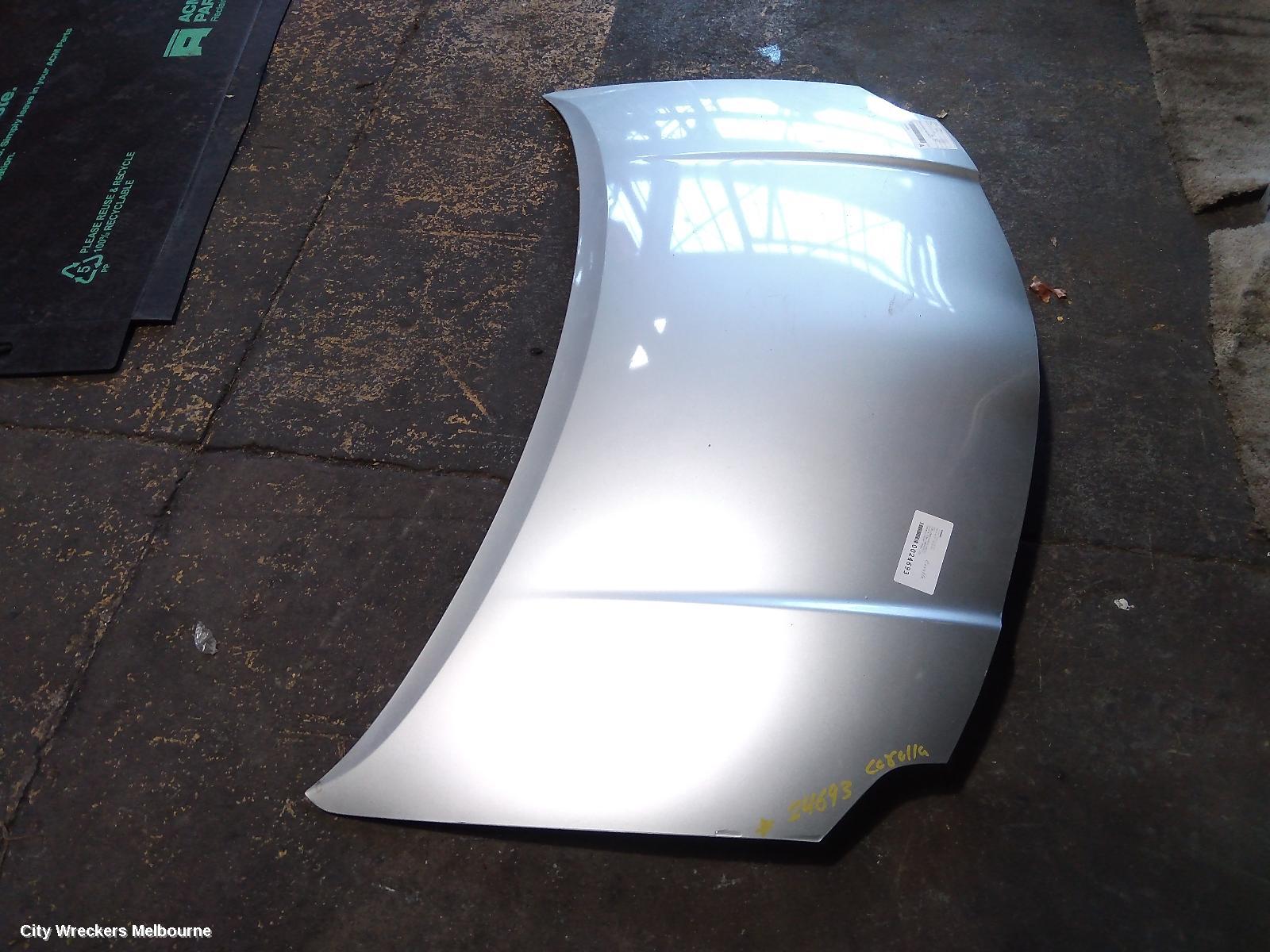 TOYOTA COROLLA BONNET, ZRE152R, HATCH, 03/2007 - 09/2009