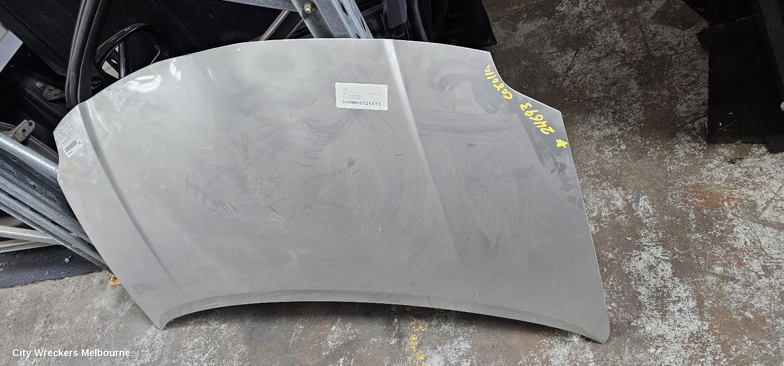 TOYOTA COROLLA BONNET, ZRE152R, HATCH, 03/2007 - 09/2009