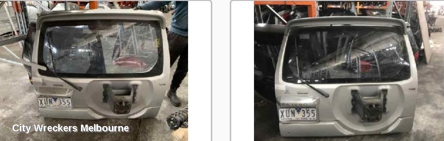 MITSUBISHI PAJERO BOOTLID/TAILGATE, TAILGATE, NP, SPOILERED, W/ LOWER MOULD TYPE, 11/2002 - 11/2006