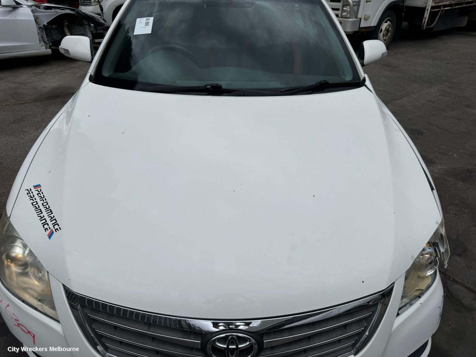 TOYOTA AURION RIGHT REAR 1/4 DOOR GLASS, GSV40R, 10/2006 - 03/2012
