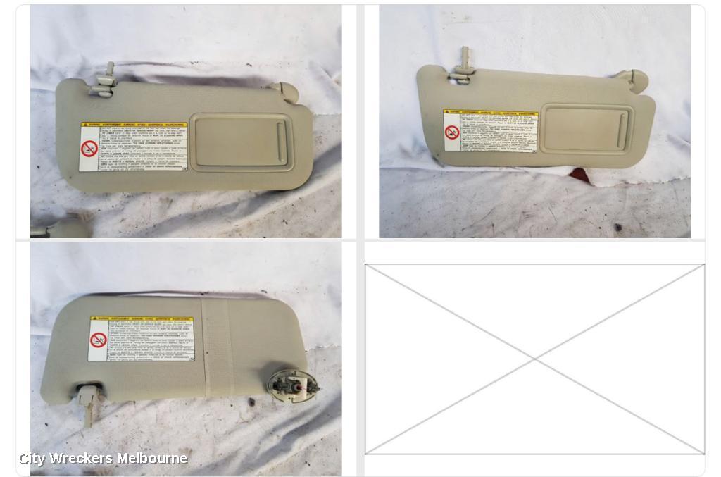 TOYOTA COROLLA SUNVISOR, ZRE152/20153R, RH SIDE, 03/2007 - 10/2013