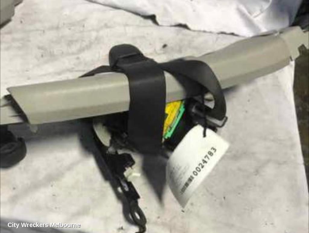 TOYOTA COROLLA SEATBELT/STALK, LH FRONT, SEAT BELT ONLY, BLACK, ZRE152/20153R, 03/2007 - 11/2009