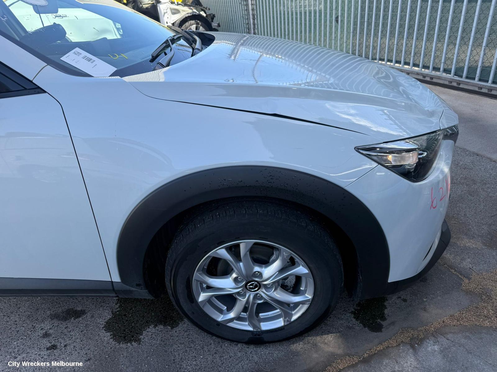 MAZDA CX3 WHEEL MAG, FACTORY, 16X6.5IN, 5 U SPOKE, DK, 03/2015 ONWARDS