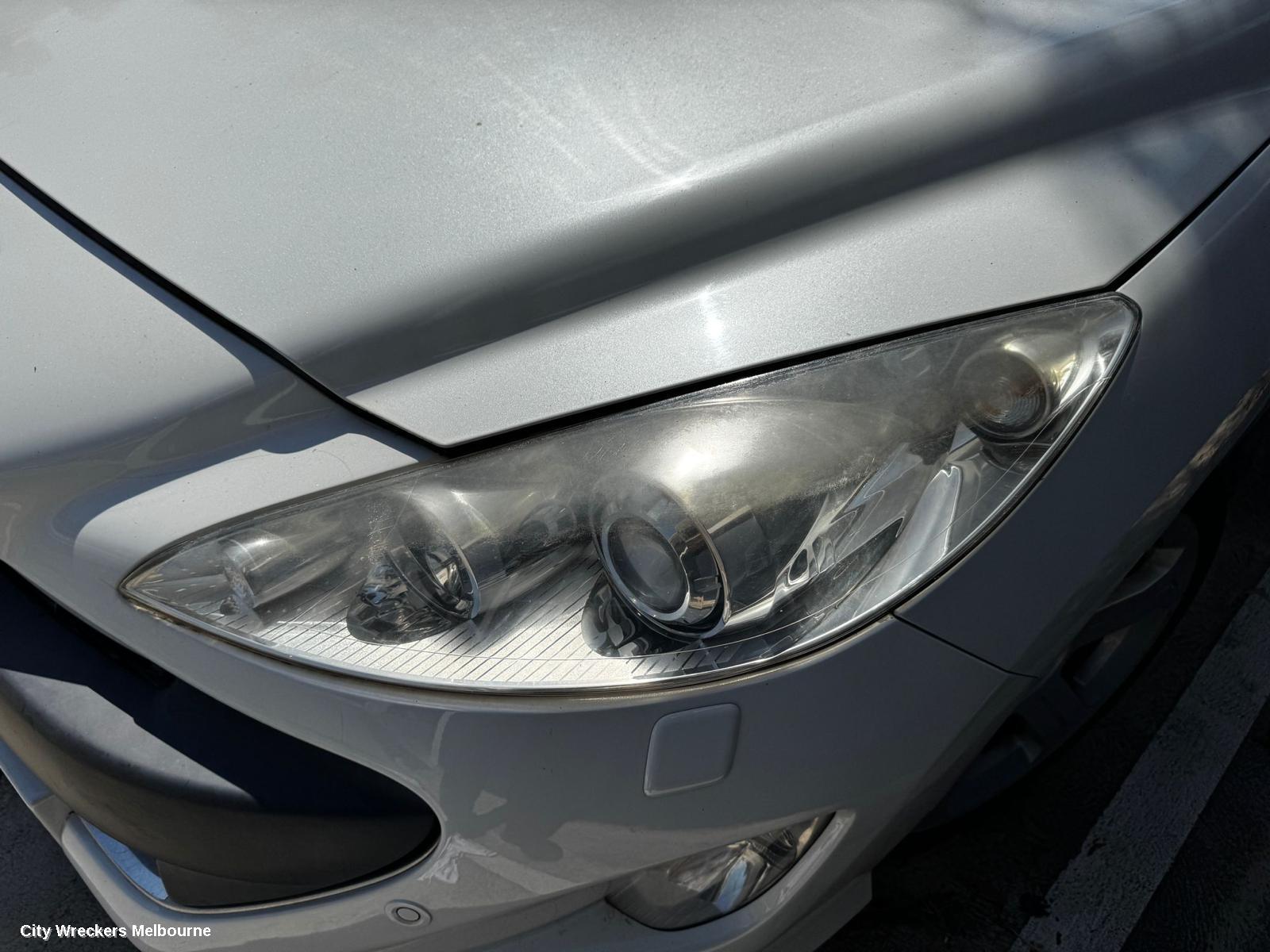PEUGEOT 308 SUNVISOR, T7, LH SIDE, BLACK, 09/2007 - 01/2014