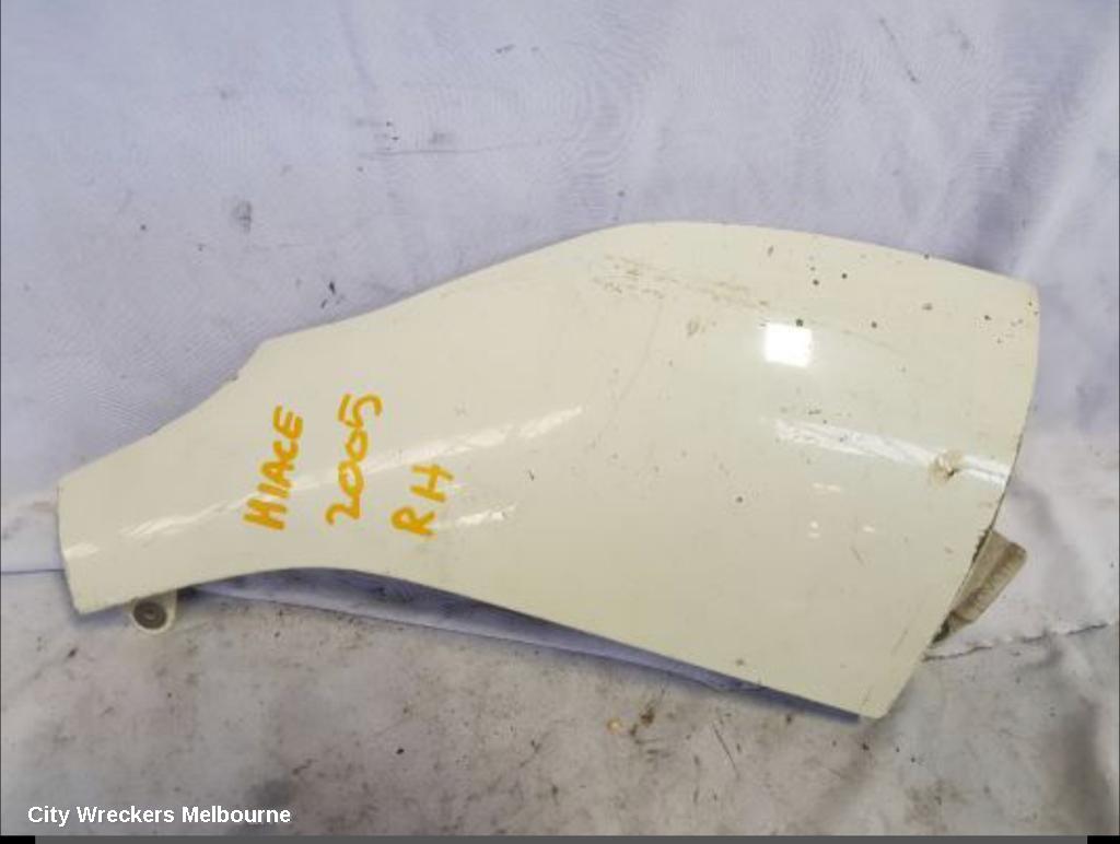 TOYOTA HIACE RIGHT GUARD, TRH/KDH, CORNER PANEL, 03/2005 - 04/2019