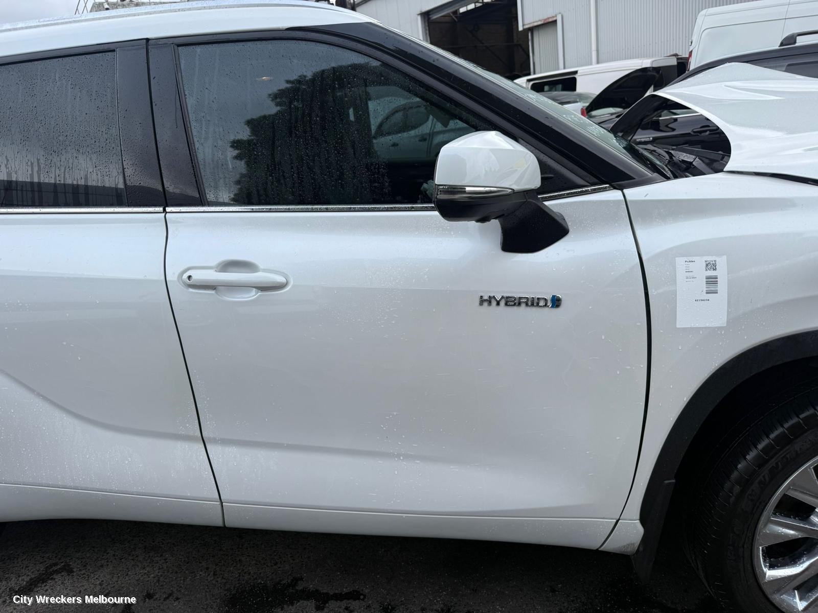 TOYOTA KLUGER DOOR MOULD, LOWER DOOR MOULD LHF, LEFT FRONT DOOR MOULDING, XU70 SERIES, 03/2021 ONWARDS