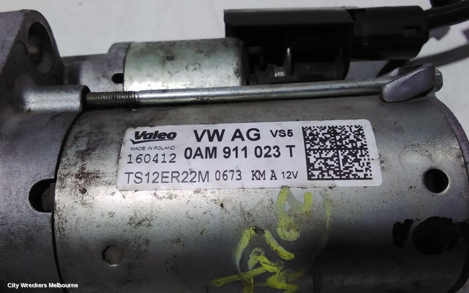 VOLKSWAGEN GOLF STARTER, PETROL, 1.4, GEN 6, 12/2008 - 01/2016