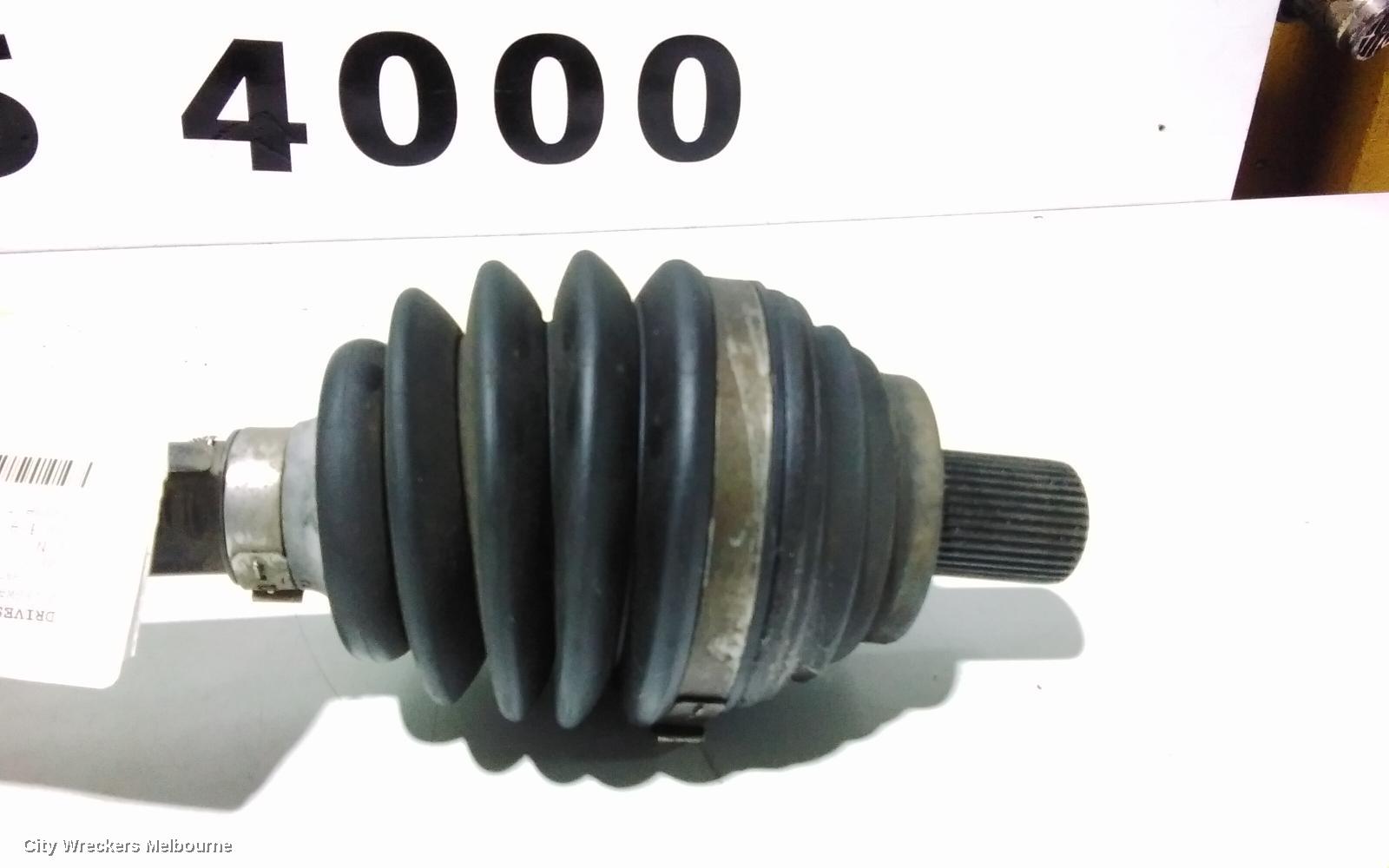 VOLKSWAGEN GOLF LEFT DRIVESHAFT, FRONT, AUTO T/M, DIESEL, 1.9/2.0, GEN 5, 07/2004 - 02/2009