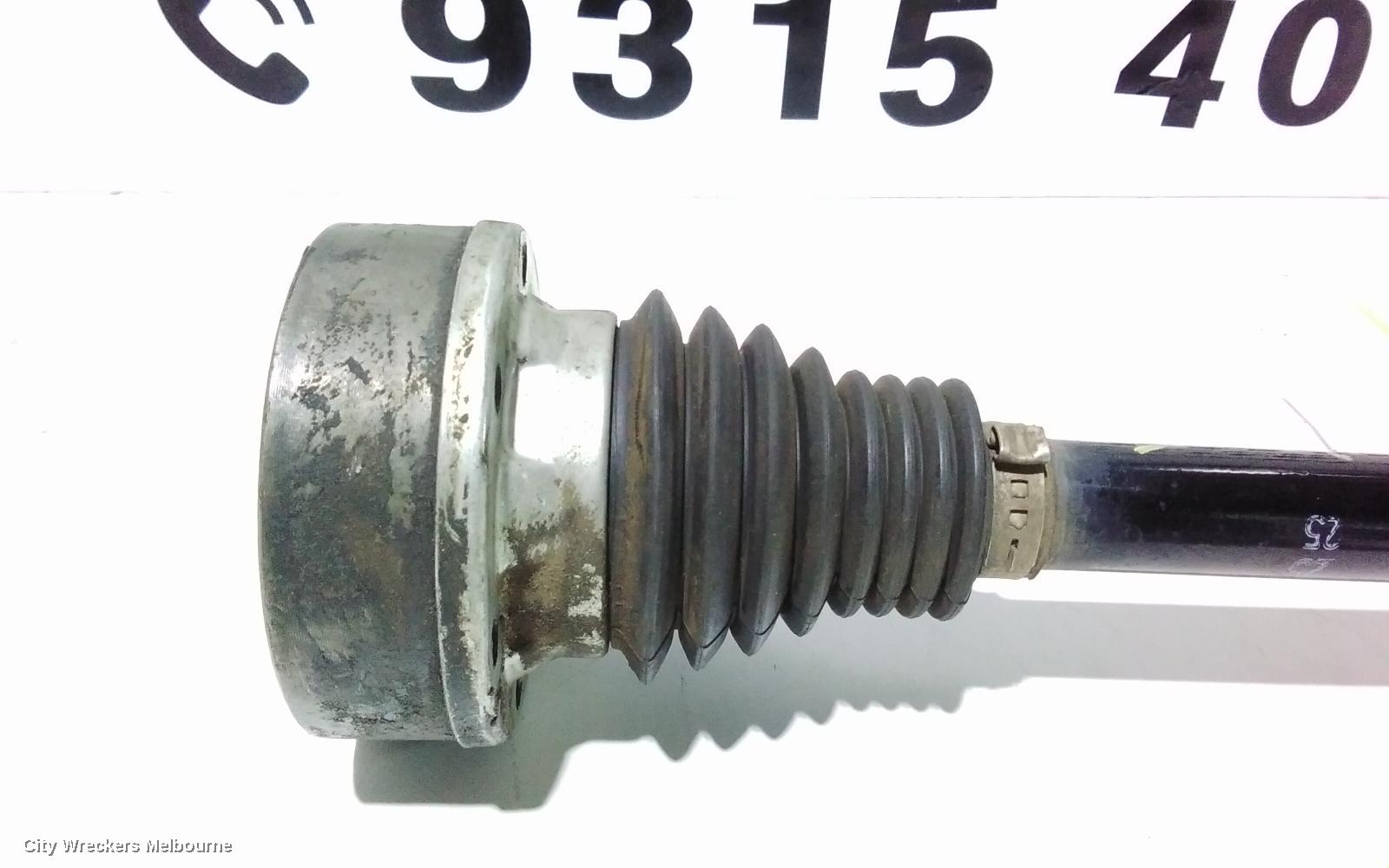 VOLKSWAGEN GOLF LEFT DRIVESHAFT, FRONT, AUTO T/M, DIESEL, 1.9/2.0, GEN 5, 07/2004 - 02/2009