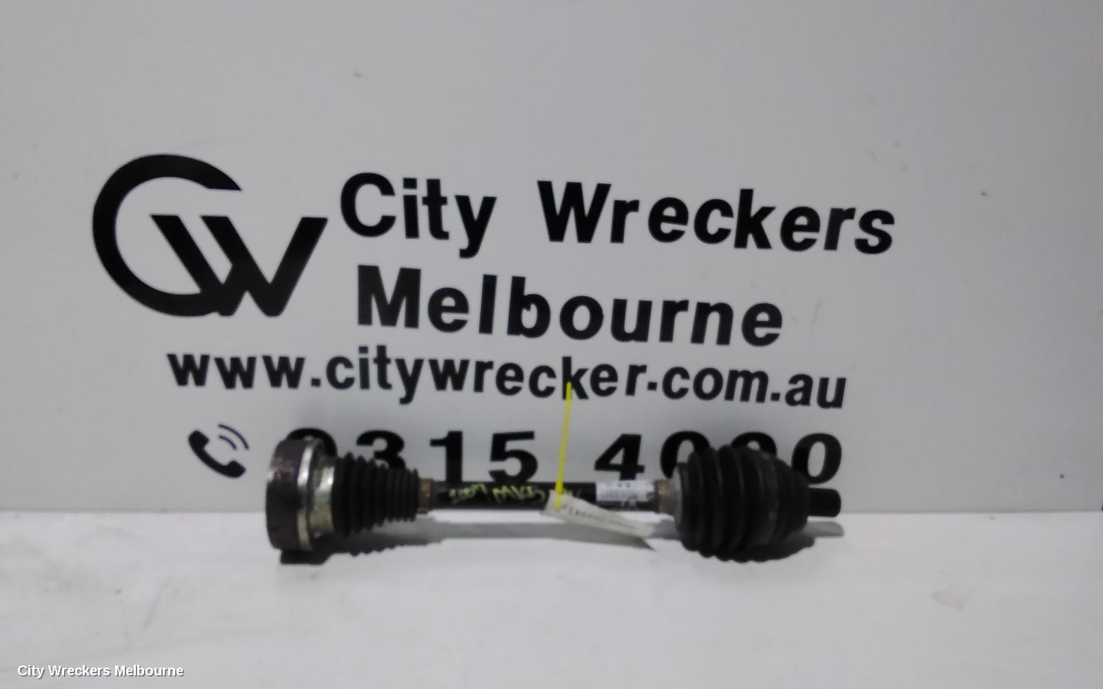 VOLKSWAGEN GOLF LEFT DRIVESHAFT, FRONT, AUTO T/M, DIESEL, 1.9/2.0, GEN 5, 07/2004 - 02/2009