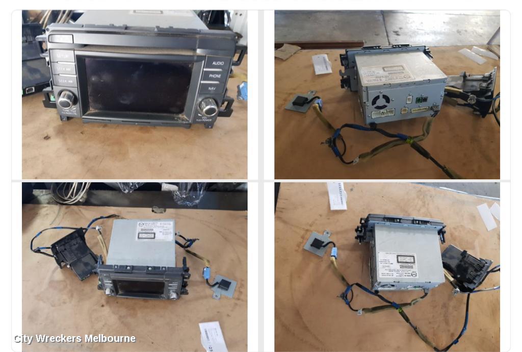 MAZDA CX5 RADIO/CD/DVD/SAT/TV, SAT NAV, NON TOUCHSCREEN TYPE, KE, 02/2012 - 12/2016