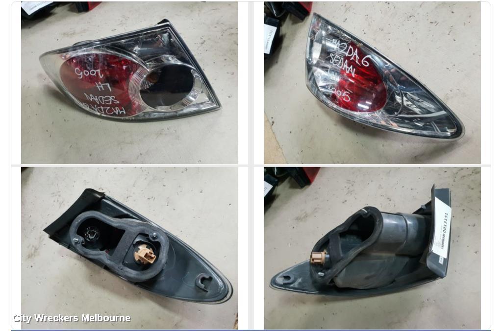 MAZDA 6 LEFT TAILLIGHT, GG/GY, SEDAN, MPS, 10/2005 - 01/2008
