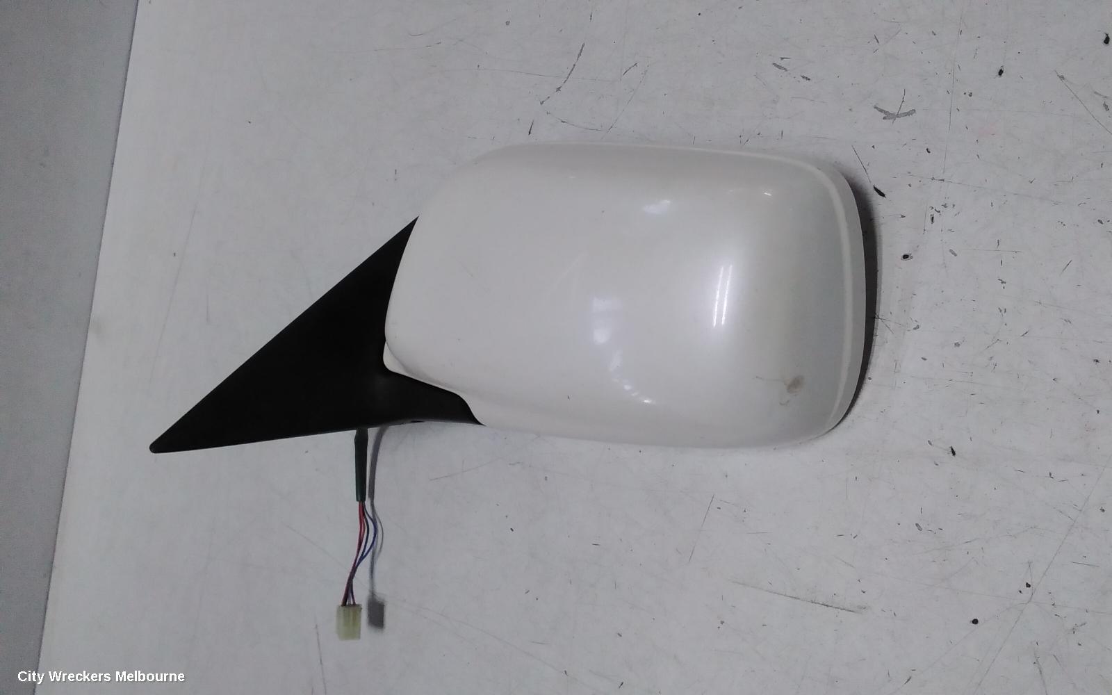 SUBARU OUTBACK LEFT DOOR MIRROR, 3RD GEN, BLACK, 10/1998 - 08/2003