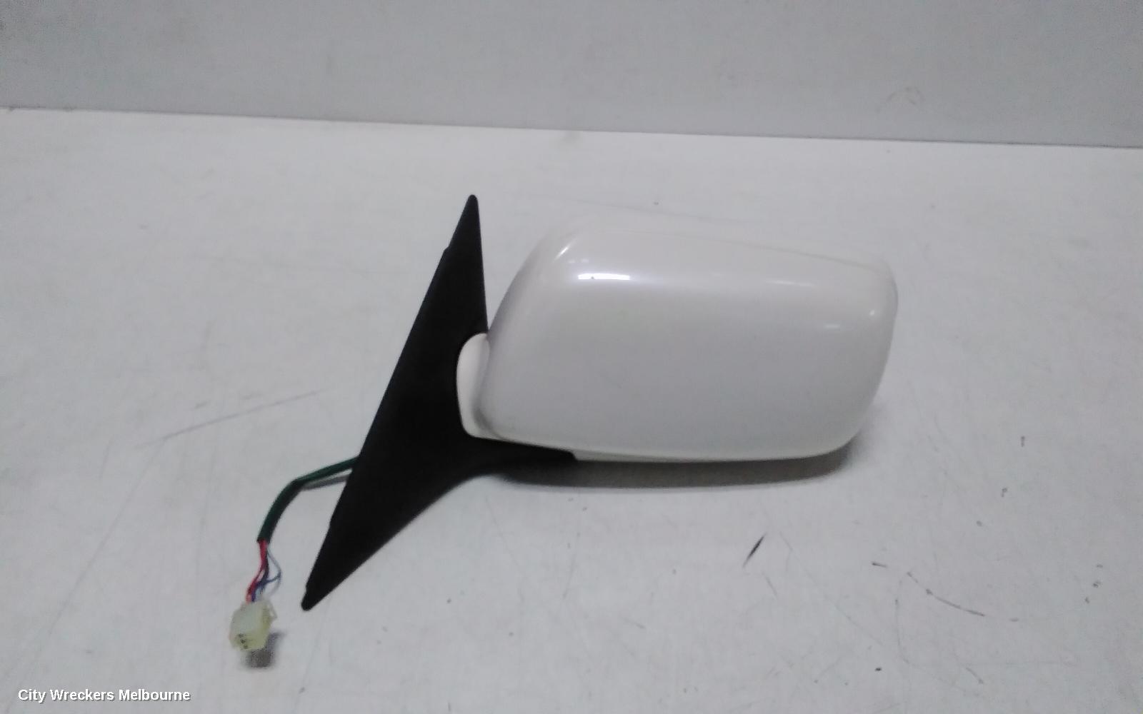 SUBARU OUTBACK LEFT DOOR MIRROR, 3RD GEN, BLACK, 10/1998 - 08/2003