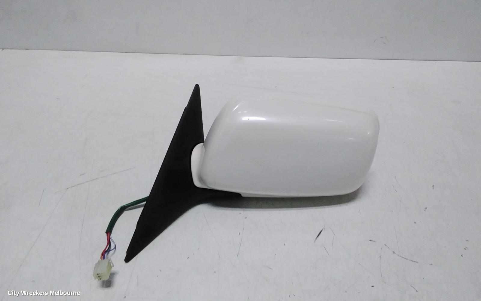 SUBARU OUTBACK LEFT DOOR MIRROR, 3RD GEN, BLACK, 10/1998 - 08/2003