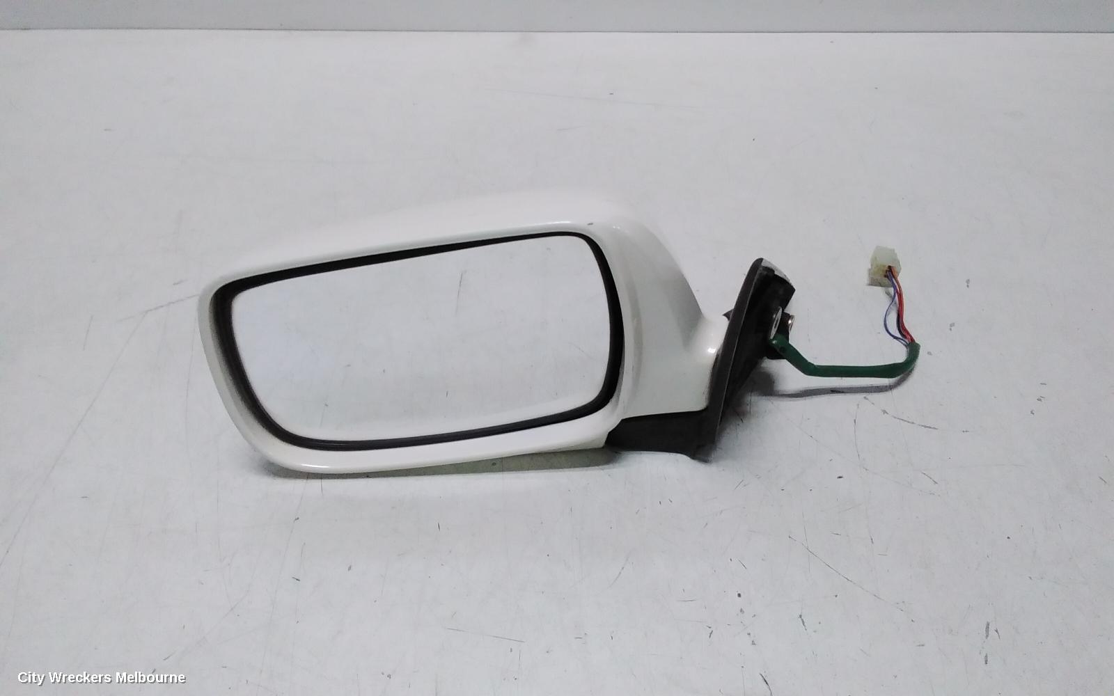 SUBARU OUTBACK LEFT DOOR MIRROR, 3RD GEN, BLACK, 10/1998 - 08/2003