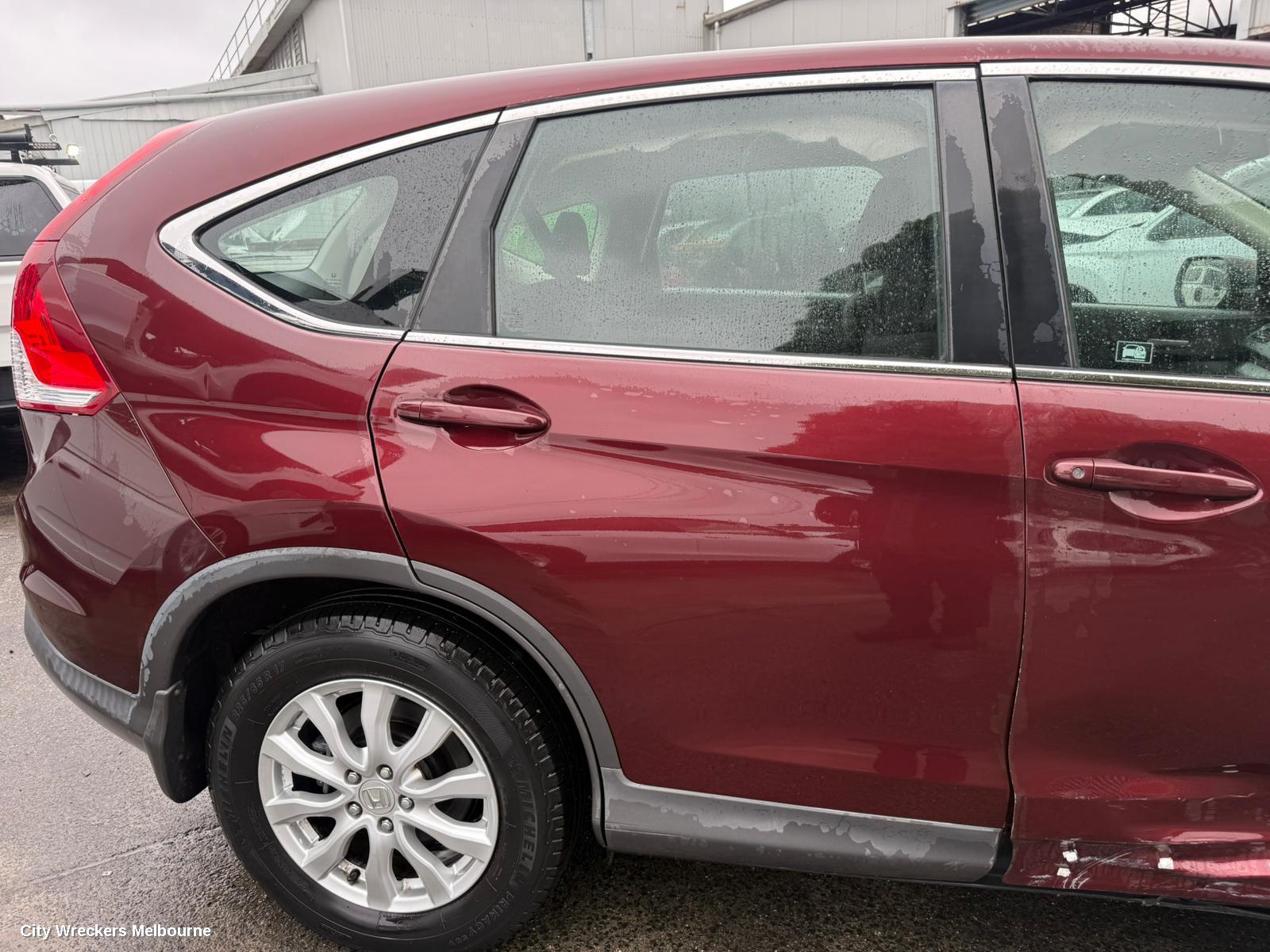 HONDA CRV LEFT FRONT DOOR WINDOW, RM, 11/2012 - 04/2017