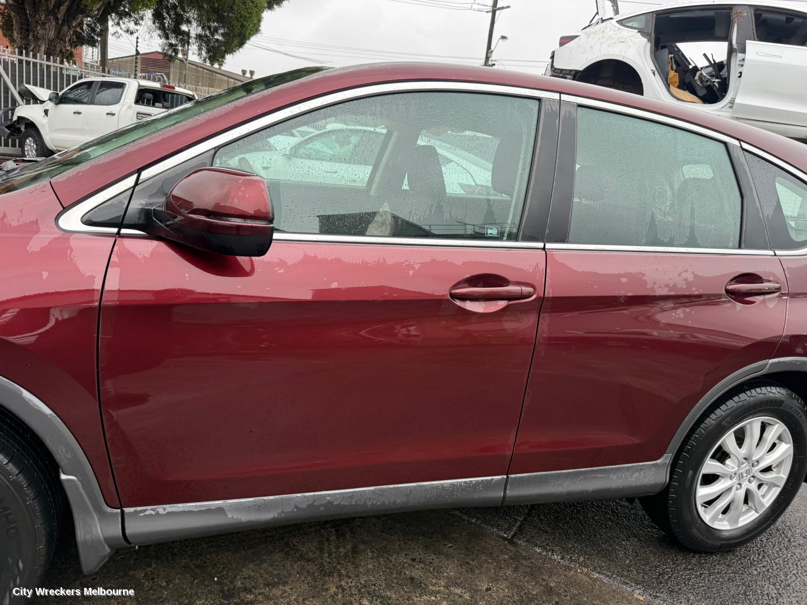 HONDA CRV LEFT FRONT DOOR WINDOW, RM, 11/2012 - 04/2017