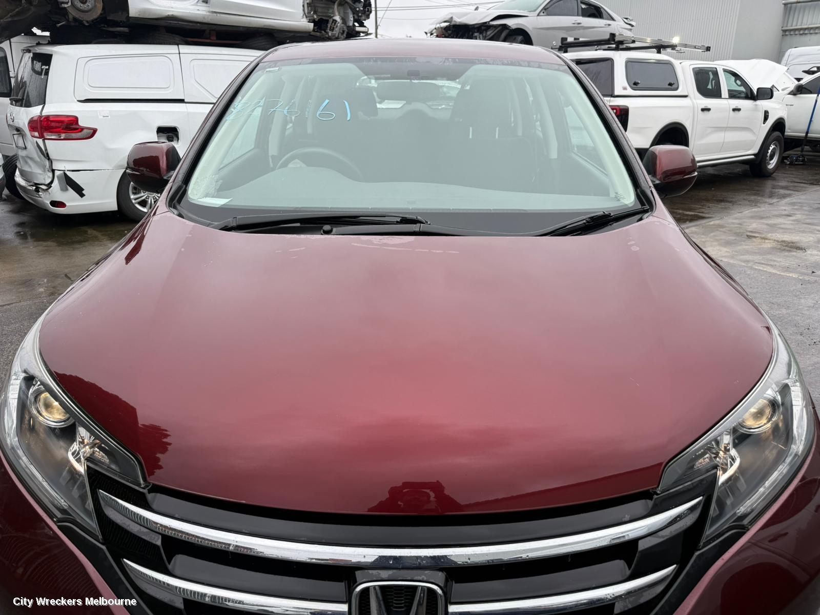 HONDA CRV LEFT FRONT DOOR WINDOW, RM, 11/2012 - 04/2017