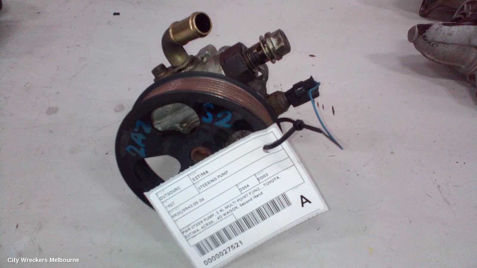 TOYOTA ESTIMA STEERING PUMP, PETROL, 2.4, 2AZ, XR30/XR40, 00-06 (IMPORT)