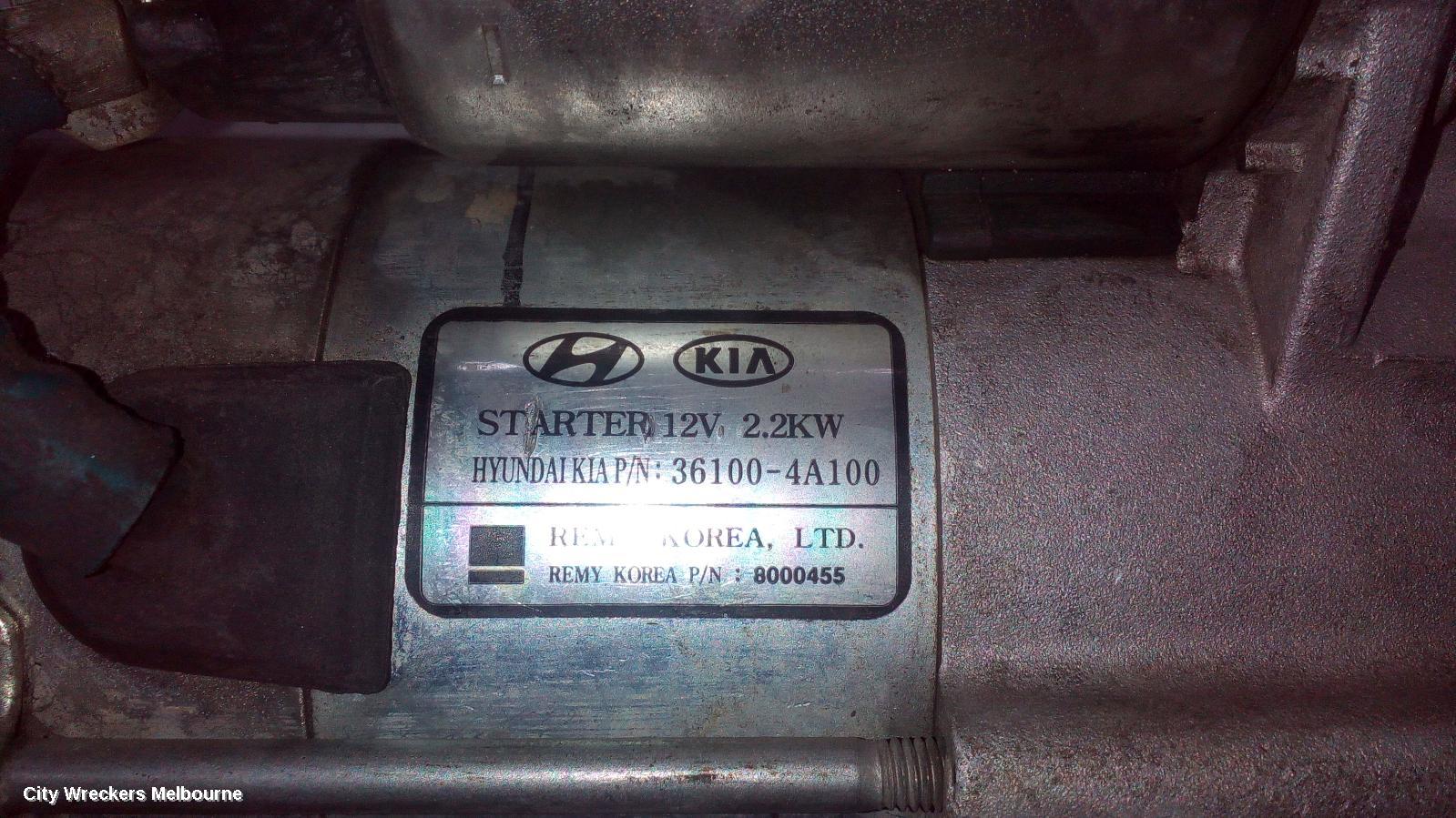 HYUNDAI ILOAD/IMAX STARTER, DIESEL, 2.5, TURBO, AUTO T/M TYPE, TQ, 11/2007 ONWARDS