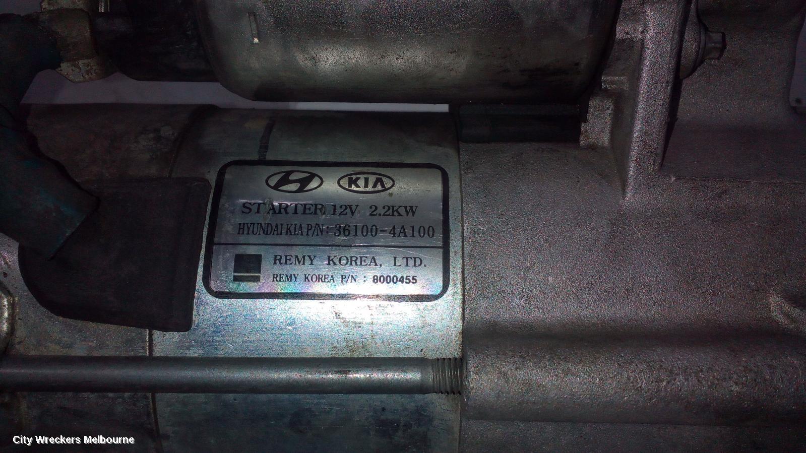 HYUNDAI ILOAD/IMAX STARTER, DIESEL, 2.5, TURBO, AUTO T/M TYPE, TQ, 11/2007 ONWARDS