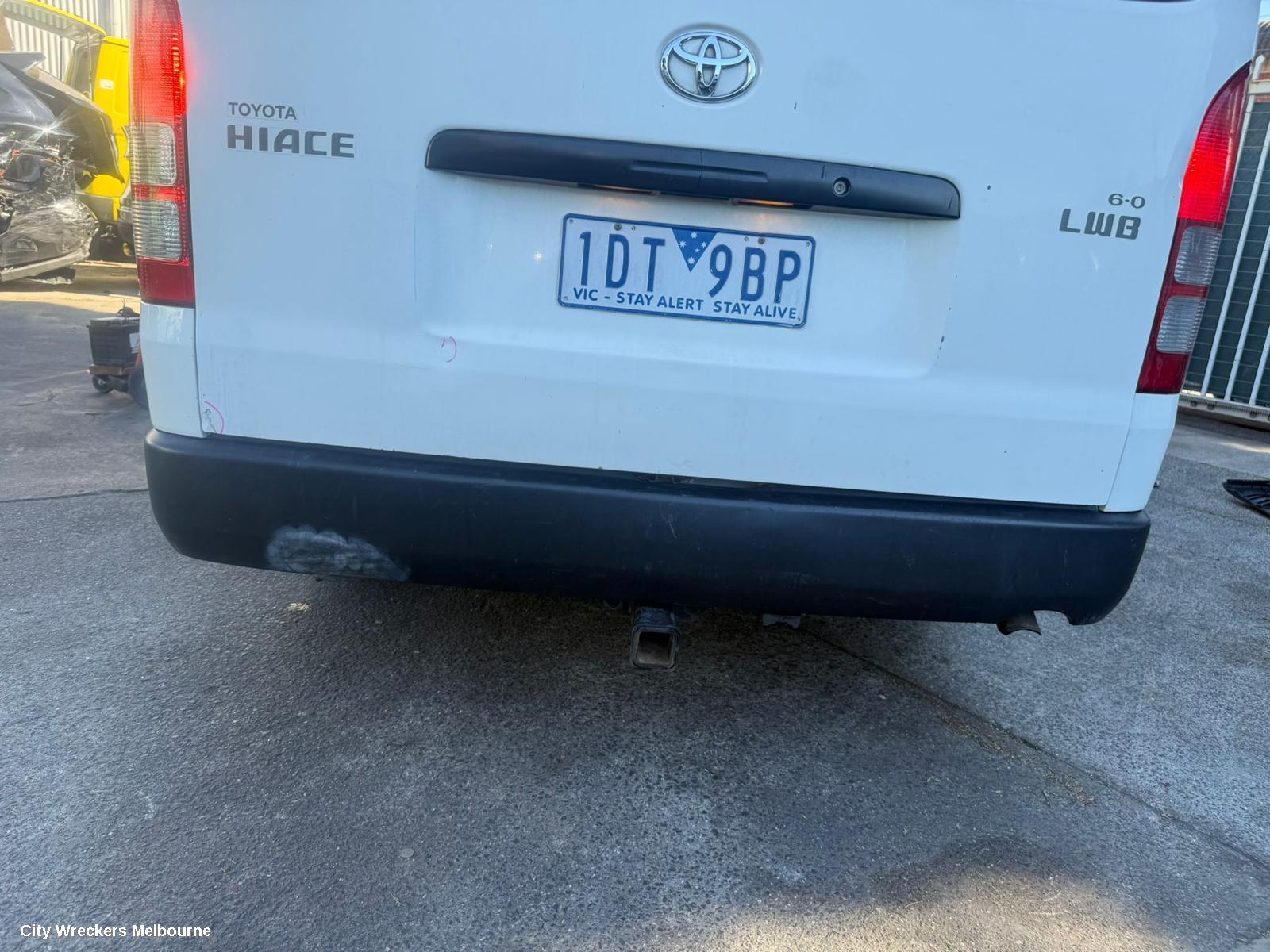TOYOTA HIACE TOWBAR, TRH/KDH, LWB/SWB, NON STEP, 01/2005 - 04/2019