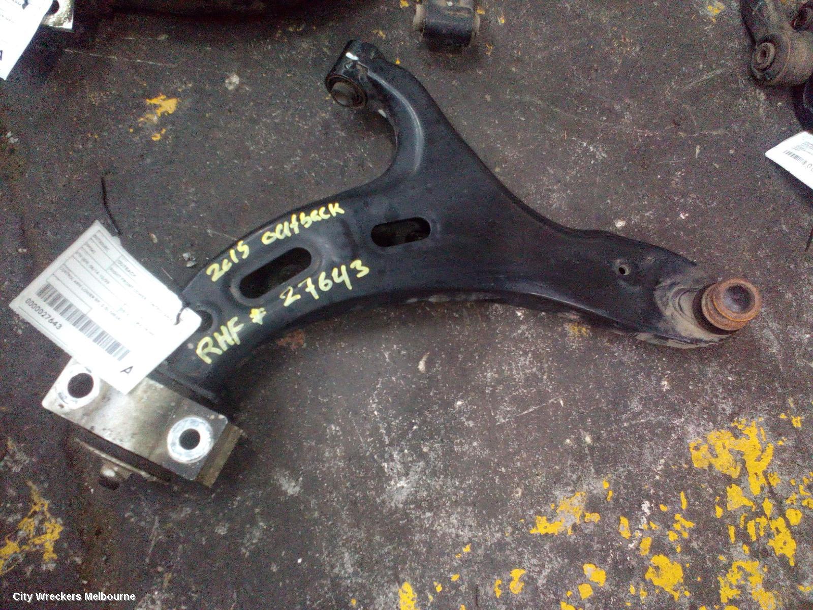 SUBARU OUTBACK RIGHT FRONT LOWER CONTROL ARM, 6TH GEN, 08/2014 - 12/2020