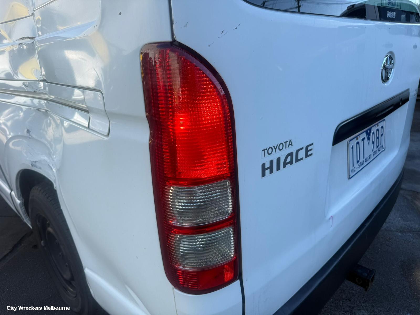 TOYOTA HIACE TOWBAR, TRH/KDH, LWB/SWB, NON STEP, 01/2005 - 04/2019