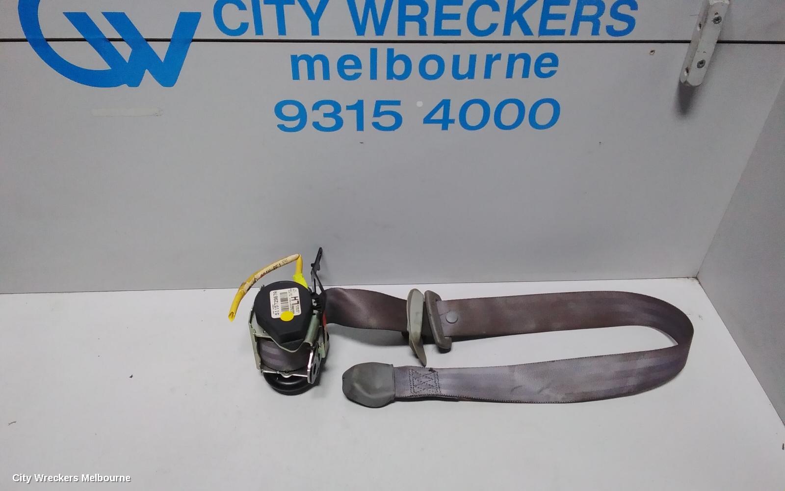 TOYOTA CAMRY SEATBELT/STALK, LH FRONT, SEAT BELT ONLY, BLACK, SK36, 08/2002 - 05/2006