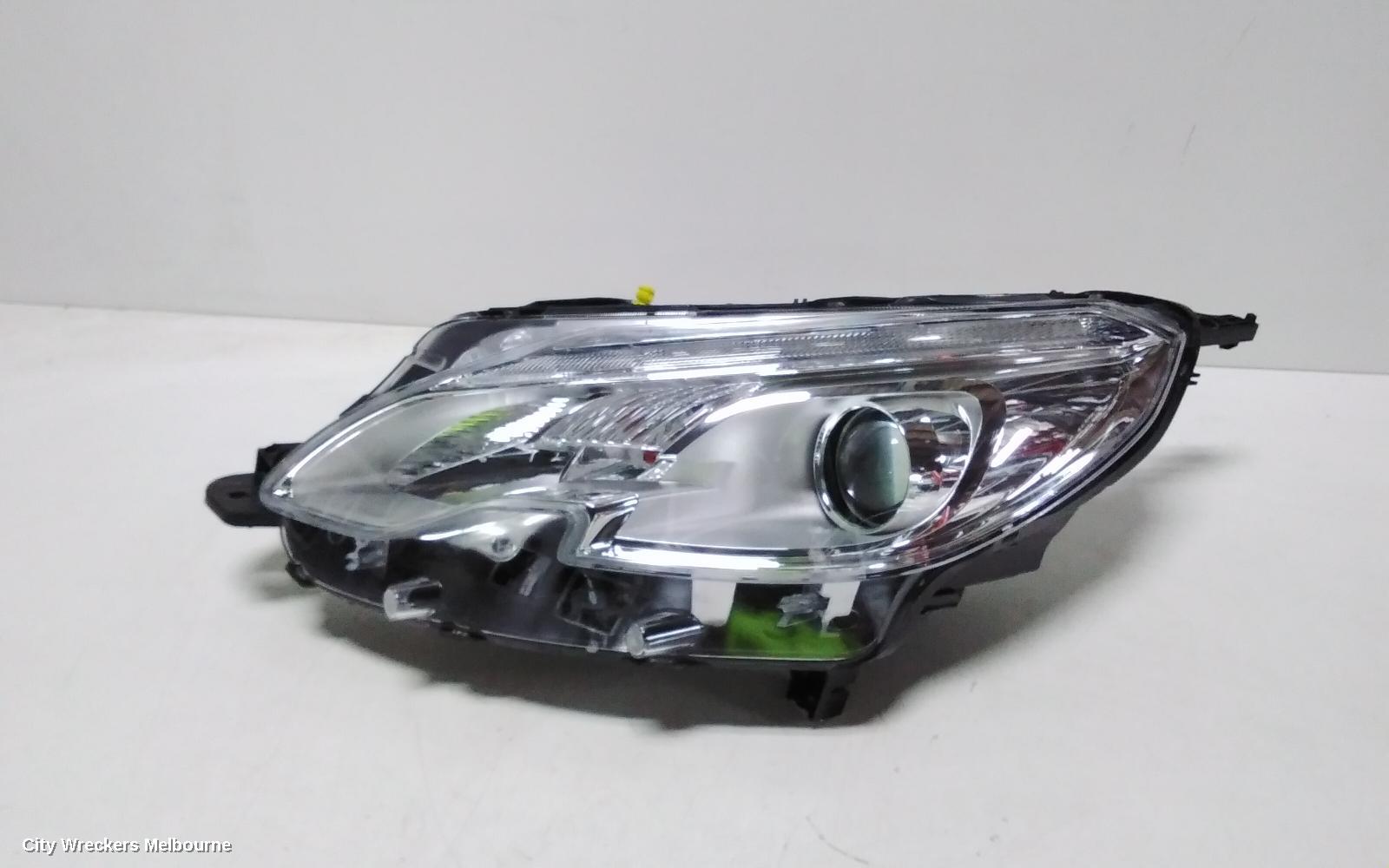 PEUGEOT 2008 LEFT HEADLAMP, A94, ACTIVE, NON AUTOMATIC TYPE, 10/2013 - 12/2018