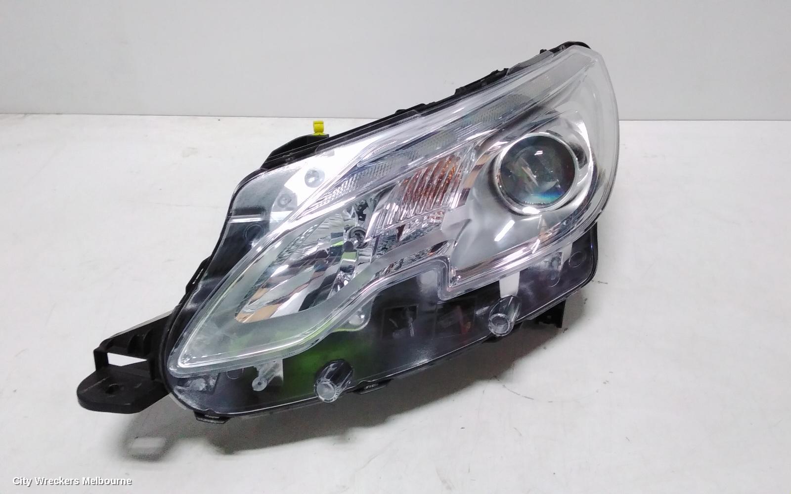PEUGEOT 2008 LEFT HEADLAMP, A94, ACTIVE, NON AUTOMATIC TYPE, 10/2013 - 12/2018