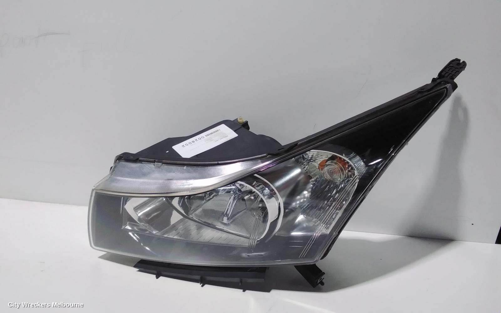 HOLDEN CRUZE LEFT HEADLAMP, JG, 03/2009 - 02/2011
