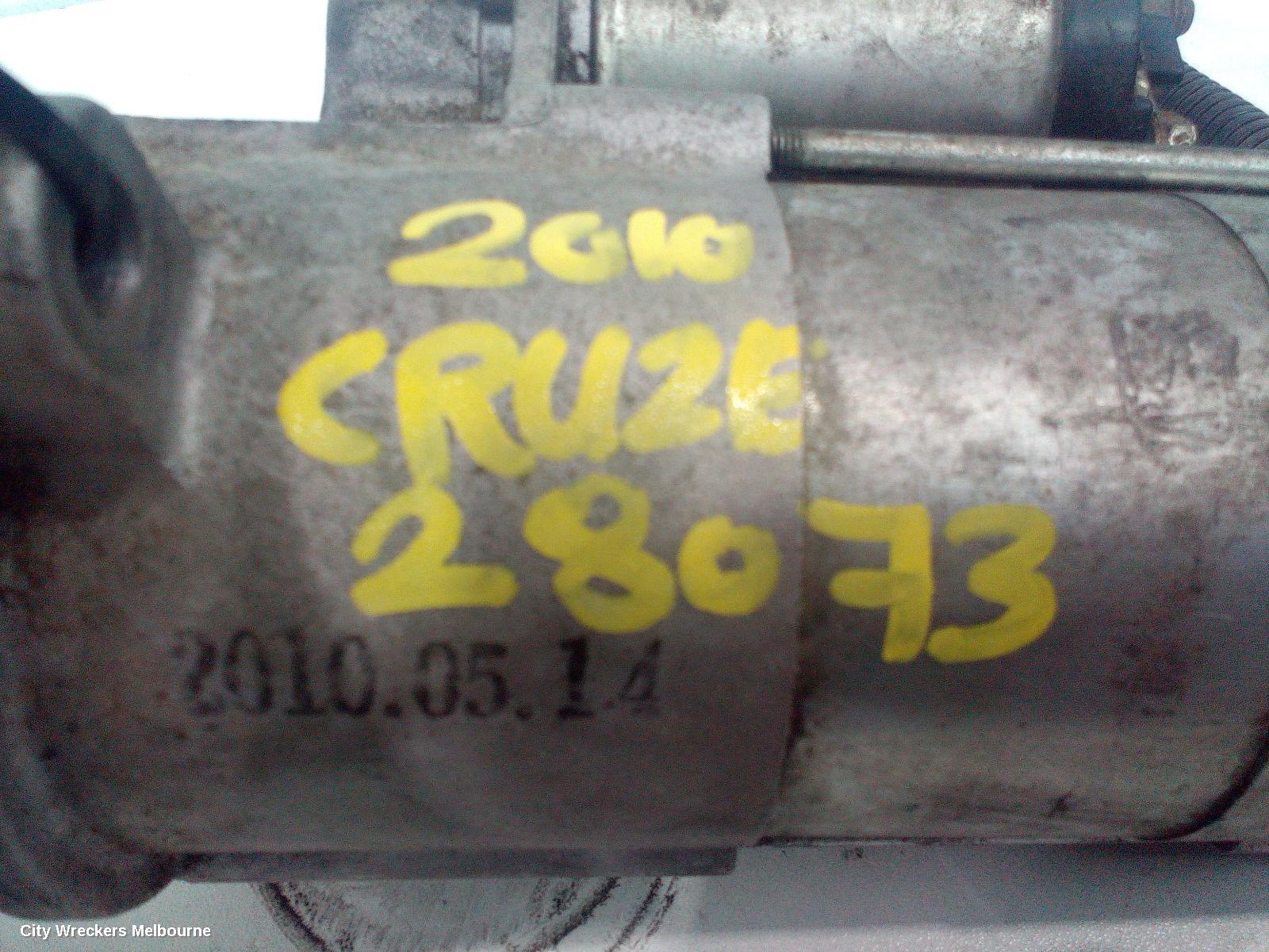 HOLDEN CRUZE STARTER, 2.0, Z20S1, JG, 03/2009 - 02/2011